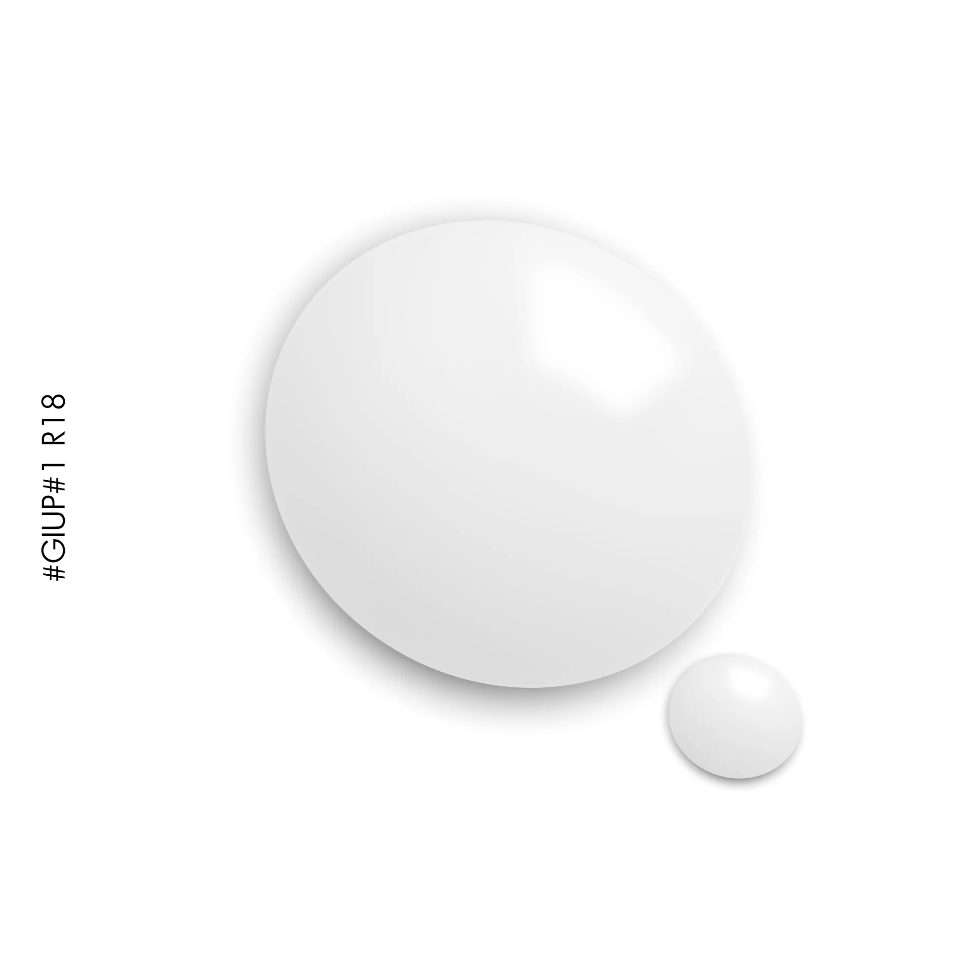 R18 White gel polish